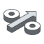 arrow percent icon